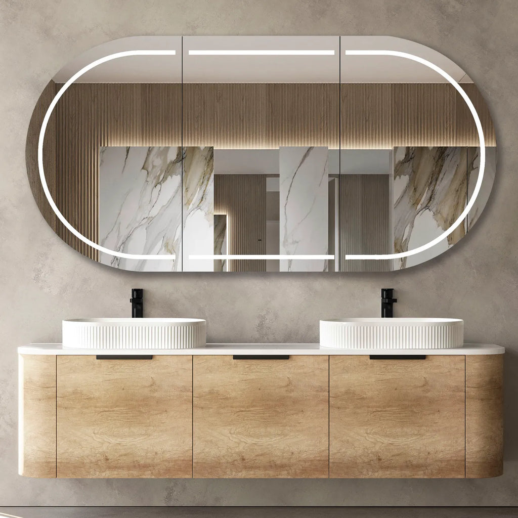 Otti Bondi Wall Hung Vanity - Natural Oak