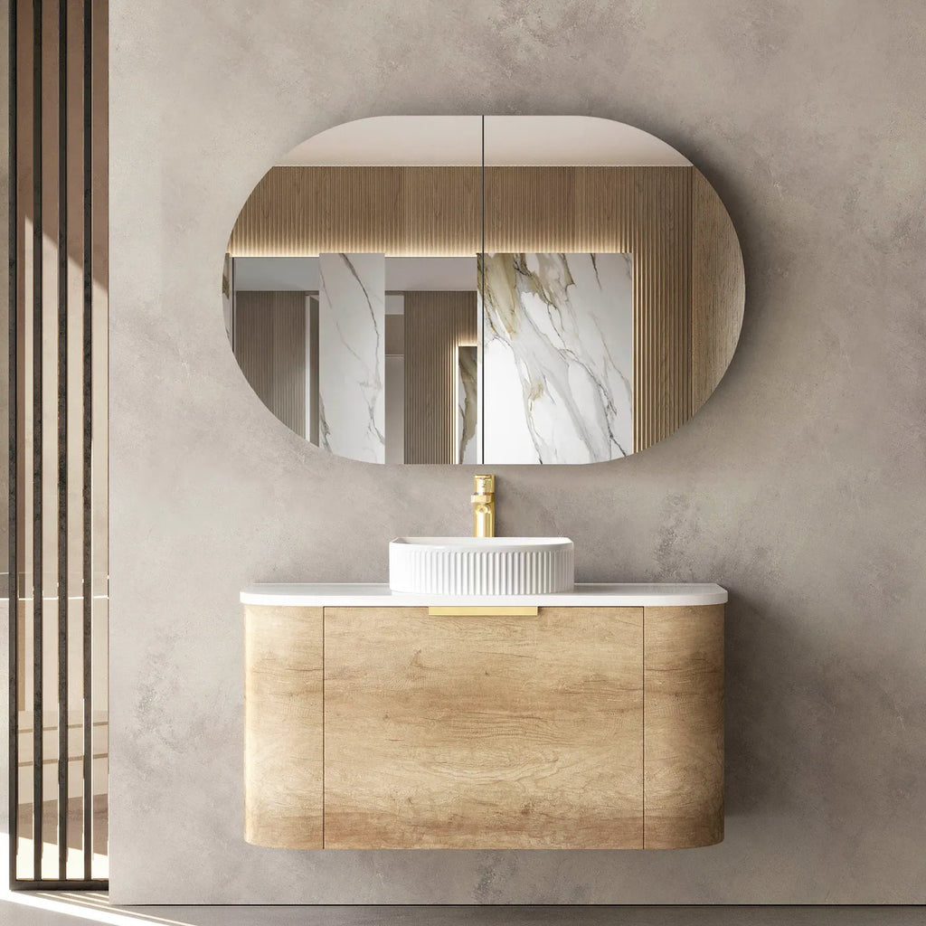 Otti Bondi Wall Hung Vanity - Natural Oak