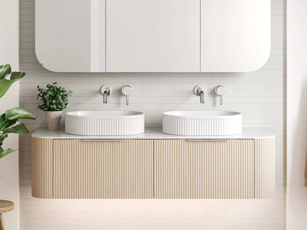 Timberline Santos Dockland Wall Hung Vanity with Above Counter Basin