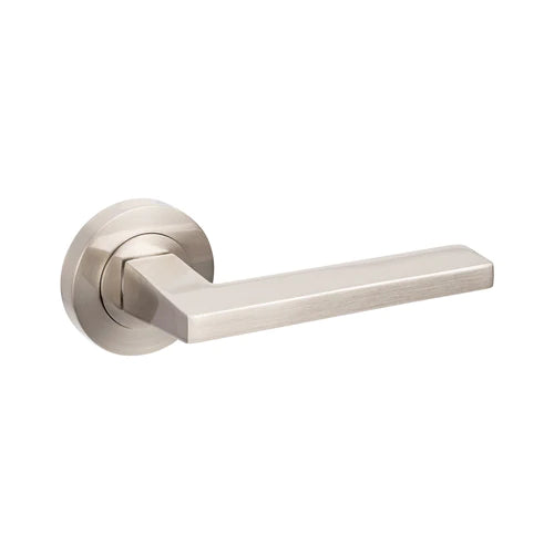 Zanda Futura Vector Door Handle - Brushed Nickel