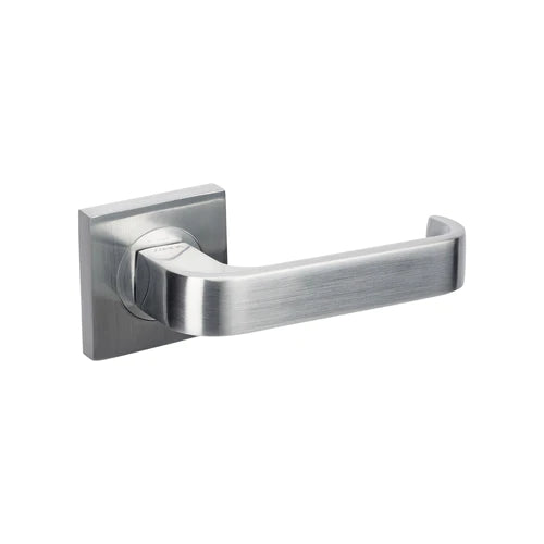 Zanda Sterling Lever On Rose Door Handle - Satin Chrome