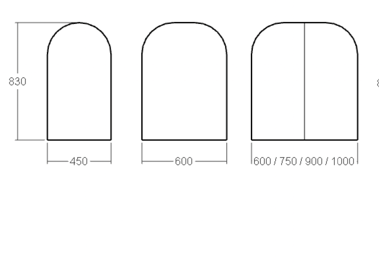 Rifco Zion Arch Mirror Cabinet