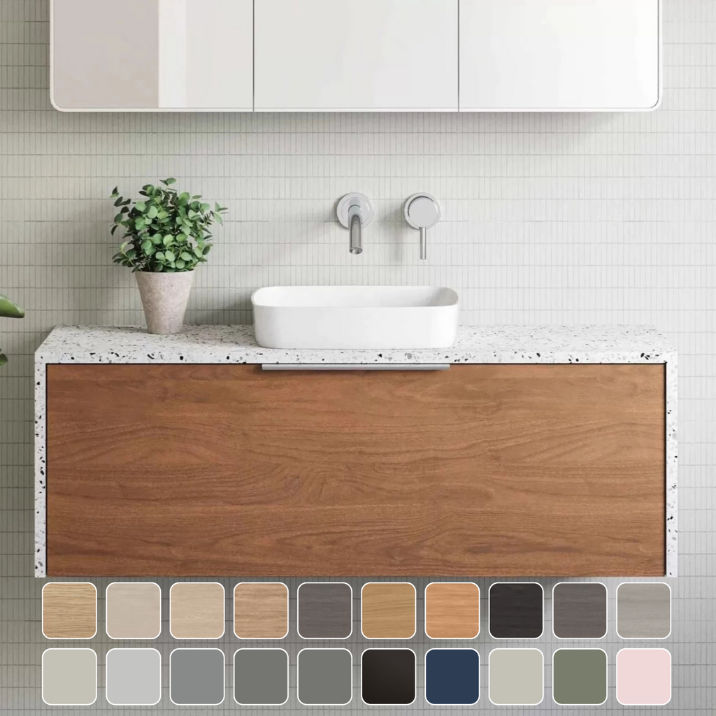 Timberline Ainsworth Wall Hung Vanity with Silksurface Top & Basin