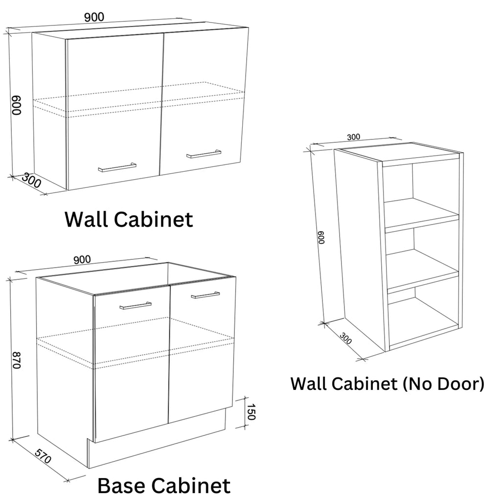 Timberline Custom Laundry Cabinet Package 2232mm