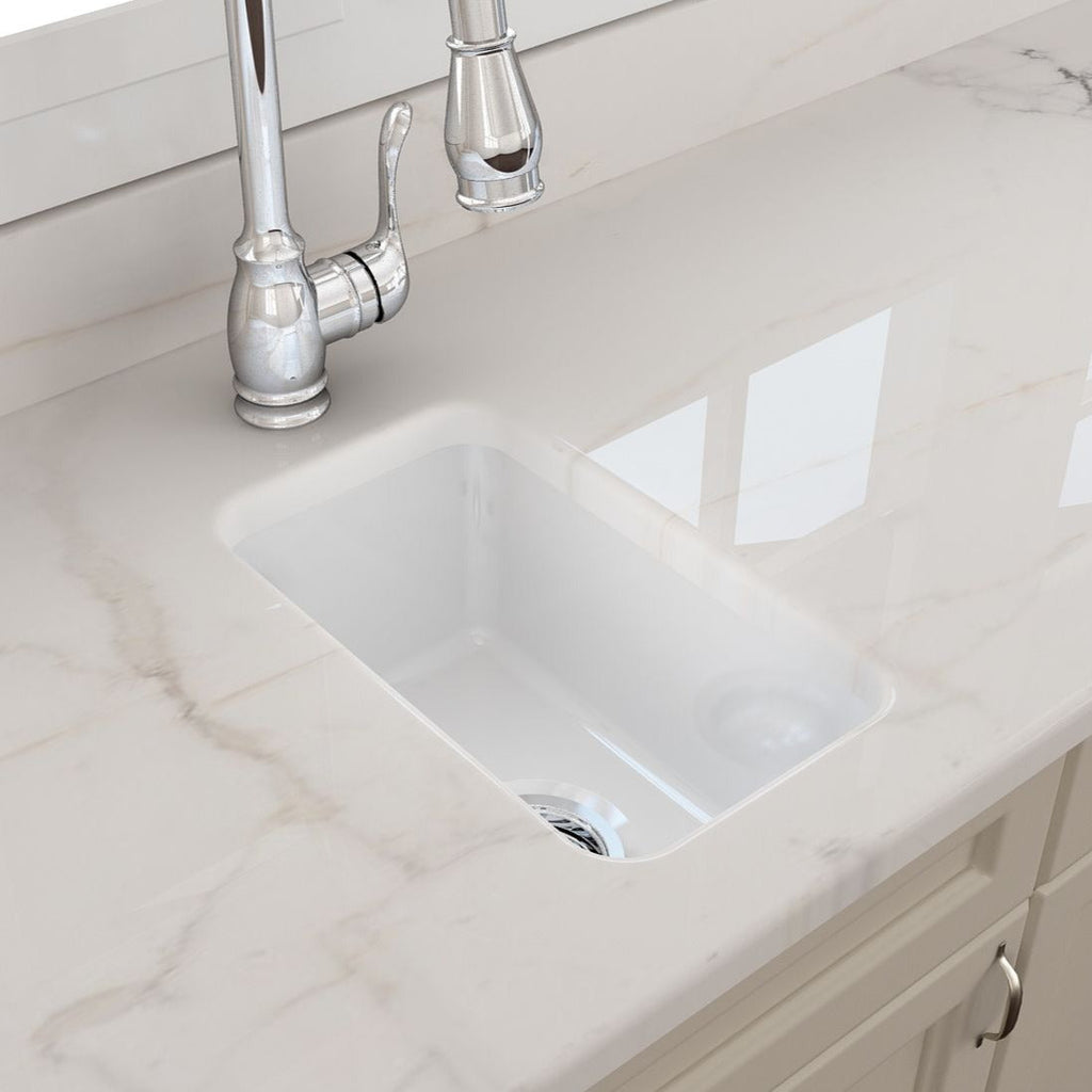 Turner Hastings Cuisine 30x46 Inset / Undermount Fireclay Sink - Matte White