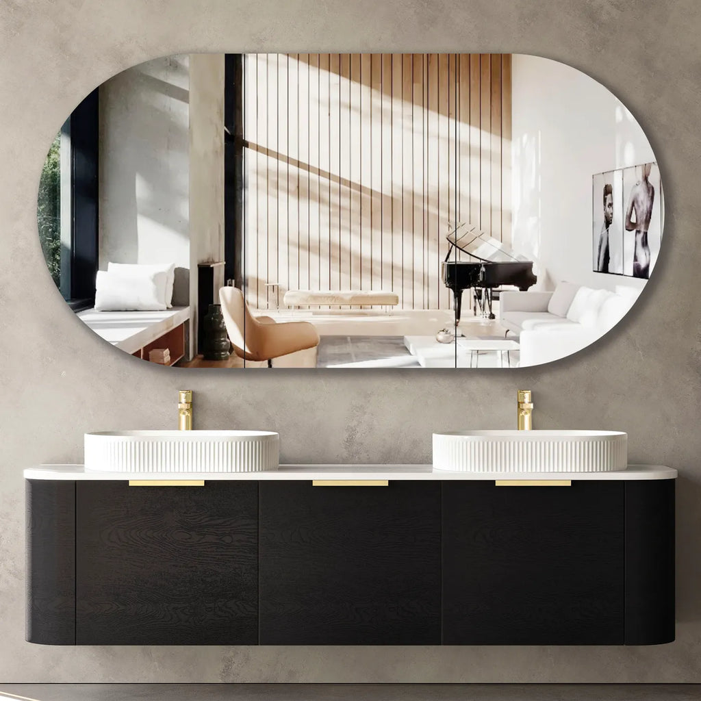Otti Bondi Wall Hung Vanity - Black Oak