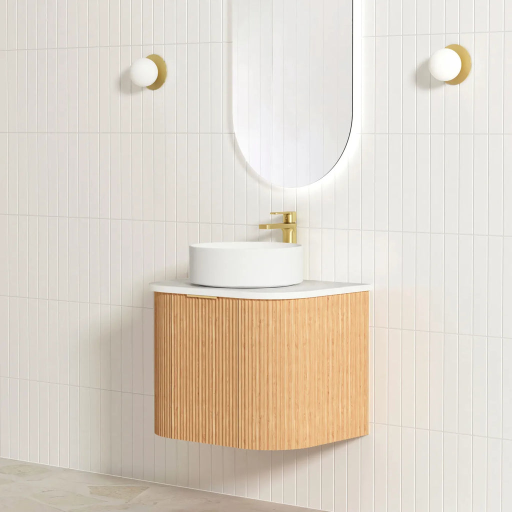 Otti Bondi Wall Hung Vanity - Woodland Oak Fluted