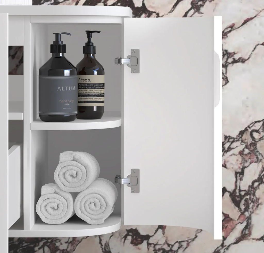 Otti Hampshire Wall Hung Vanity - Satin White