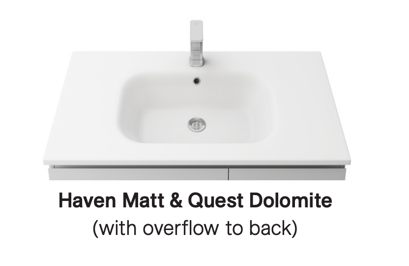 Timberline Kansas Wall Hung Vanity with Haven Top