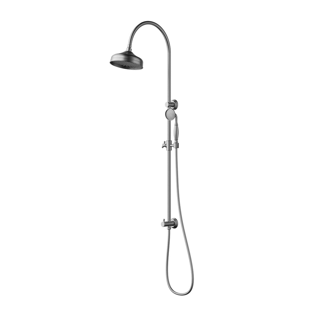Ikon Clasico Twin Shower - Brushed Nickel