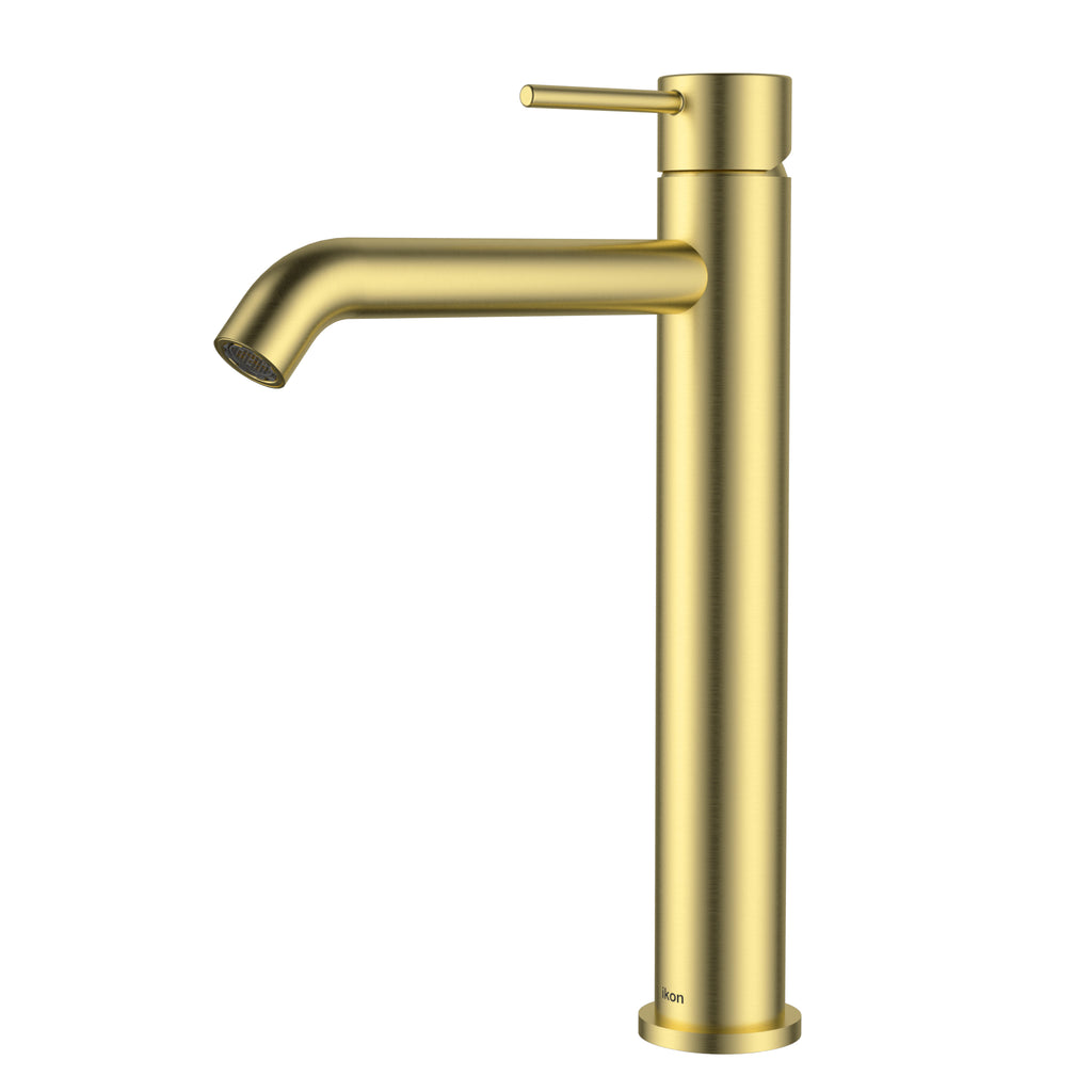 Serena Hali Tall Basin Mixer - Brushed Gold