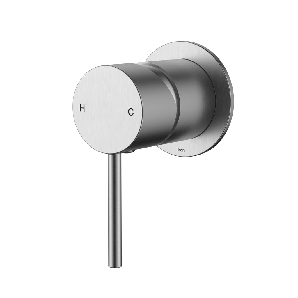 Hali Wall Mixer with 60mm Cover Plate - Brushed Nickel