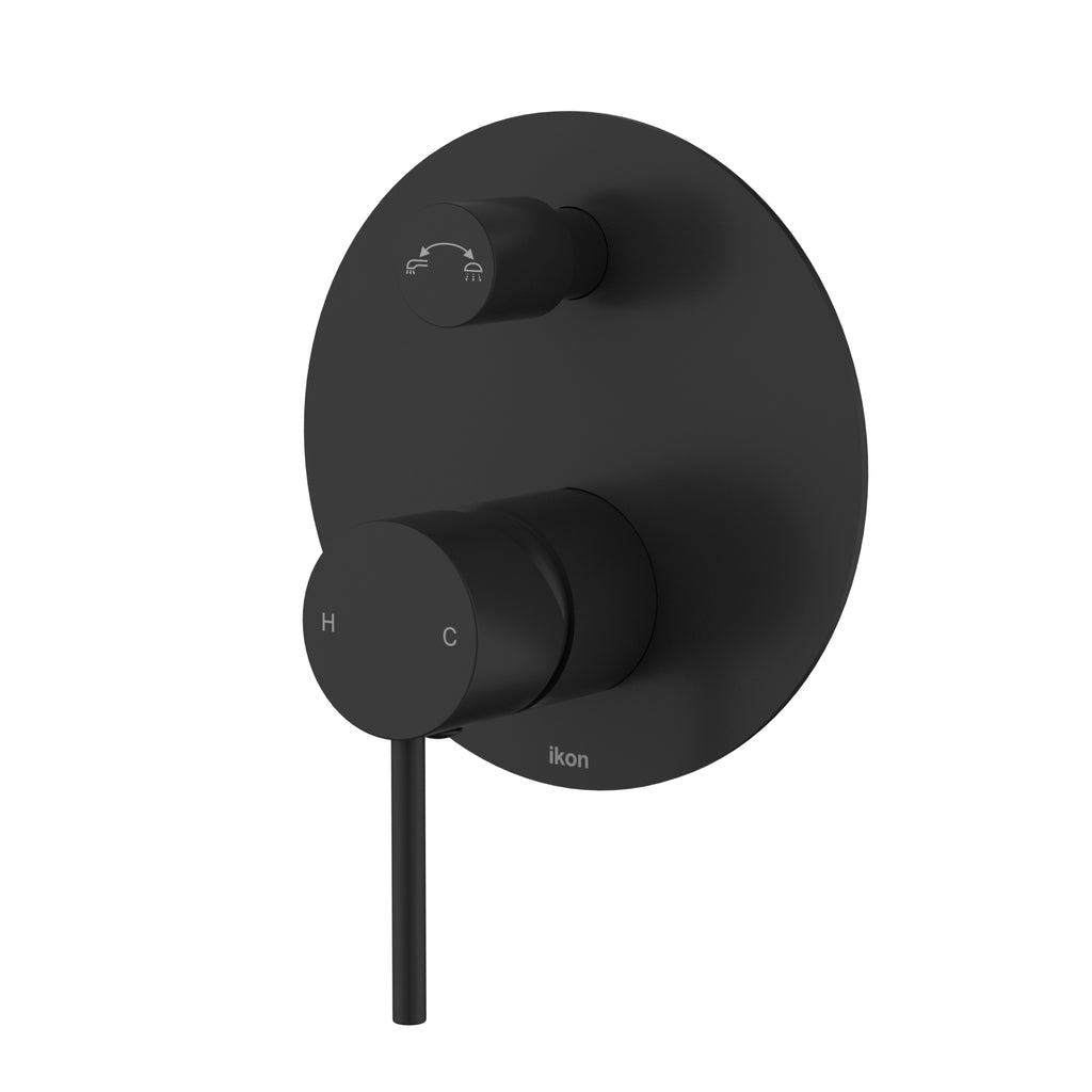 Hali Wall Mixer Diverter - Matte Black