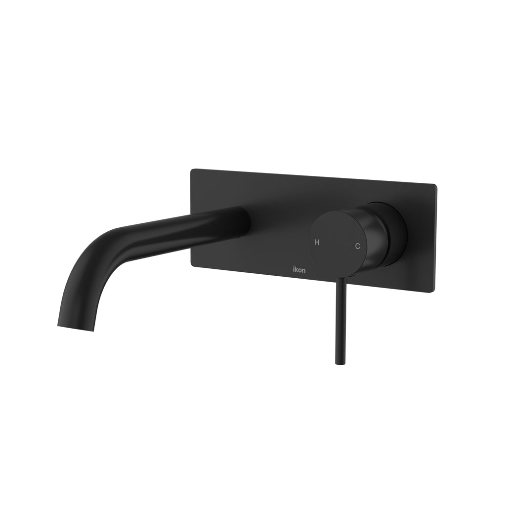 Serena Hali Wall Basin Mixer/Bath Spout - Matte Black