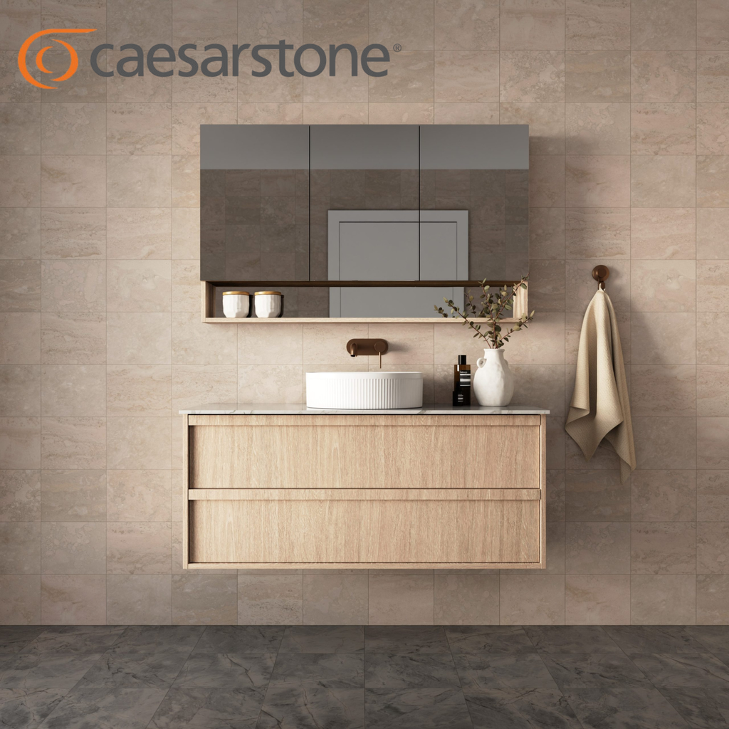 Marquis Marlo Wall Hung Vanity Caesarstone Dekton Vasari