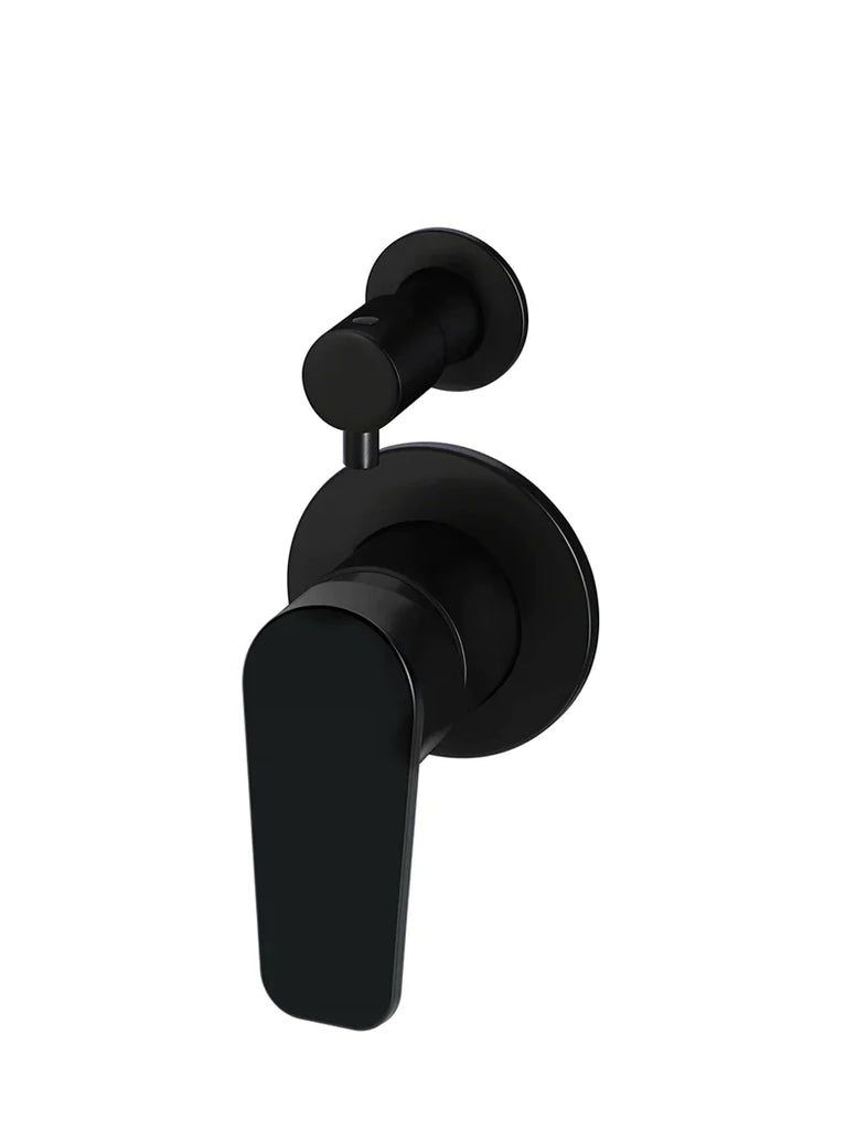 Meir Round Wall Mixer Diverter Finish Only - Matte Black