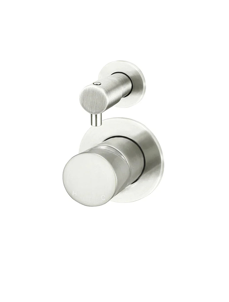 Meir Round Wall Mixer Diverter Finish Only - Brushed Nickel