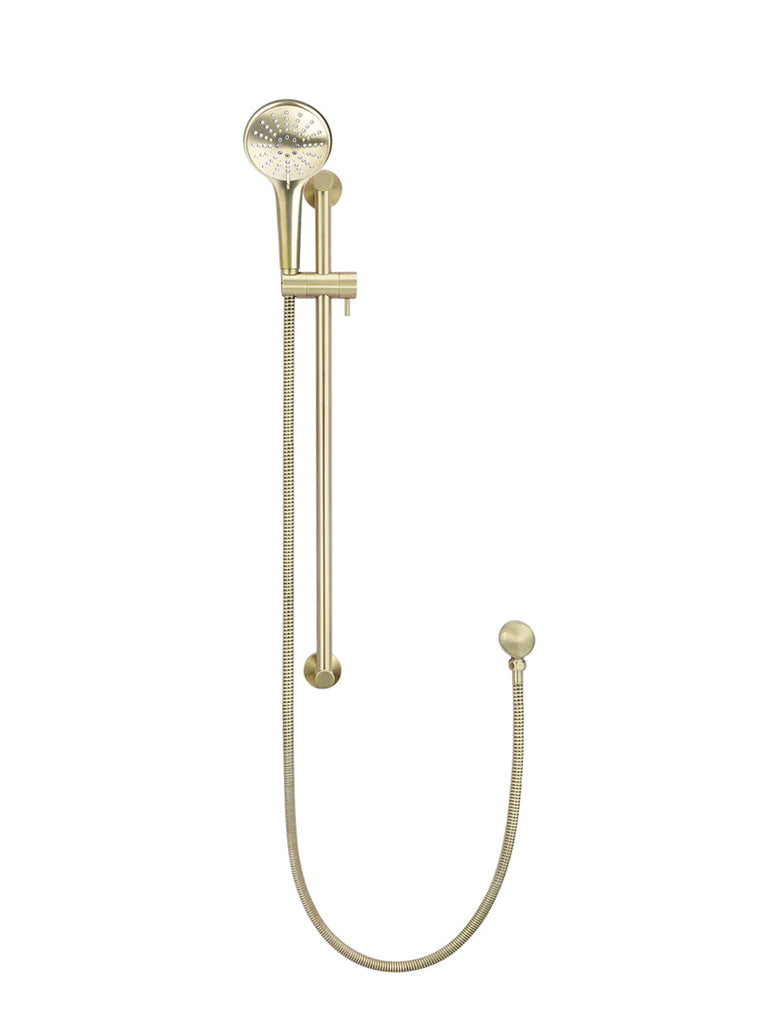 Meir Round Three Function Hand Shower On Rail Column - Tiger Bronze