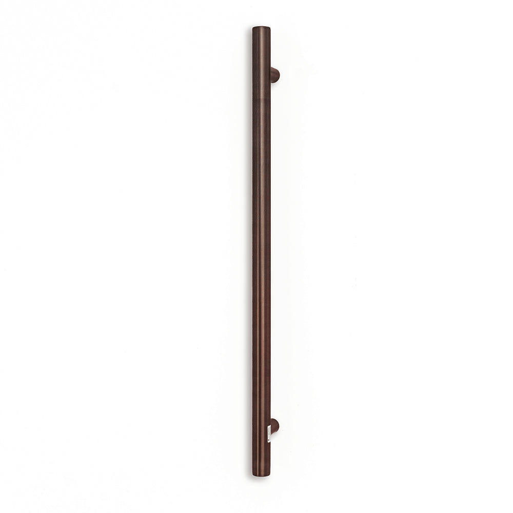 Radiant Heating Vertical Round Bars 12V Heated Towel Rails - Oiled Rubbed Bronze