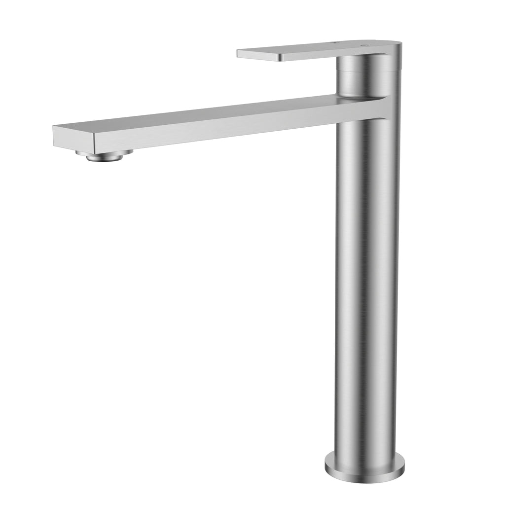 Serena Ruki Tall Basin Mixer - Brushed Nickel