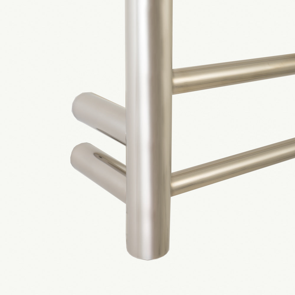 Radiant Heating Round Bars 240V Heated Towel Rails Chrome 900 x 750