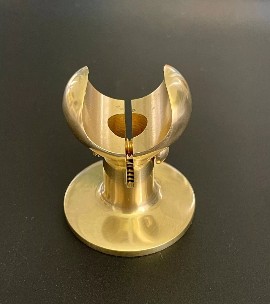 Haven Brass Pillar Clips for Outdoor Shower Copper Pipe