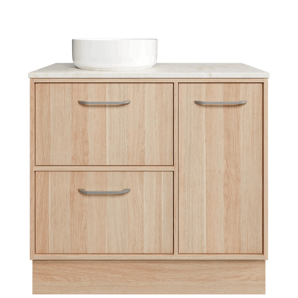 Timberline Takano Floorstanding Vanity with SilkSurface Top and Above Counter Basin