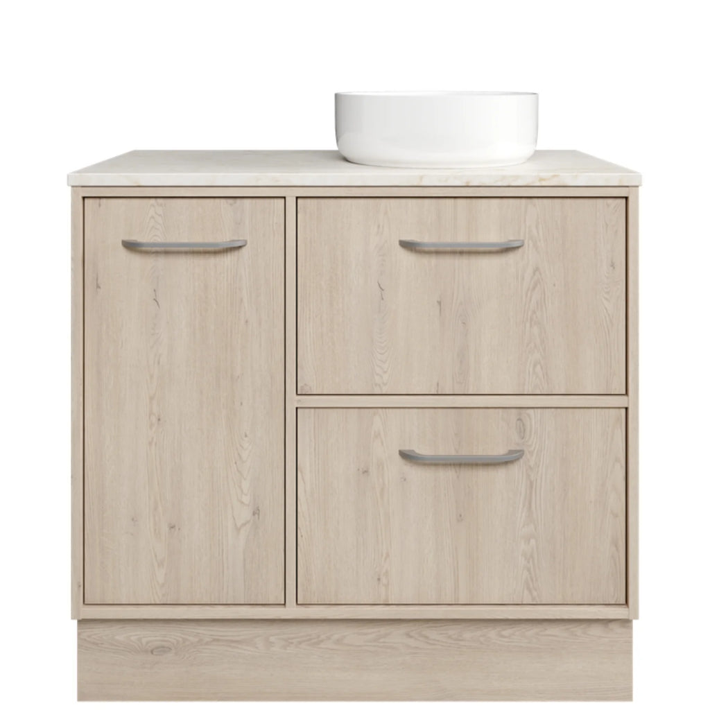 Timberline Takano Floorstanding Vanity with SilkSurface Top and Above Counter Basin