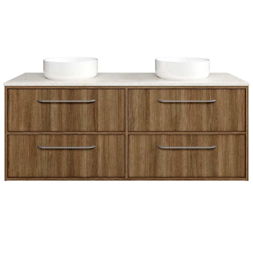 Timberline Taro Wall Hung Vanity with SilkSurface Top and Above Counter Basin