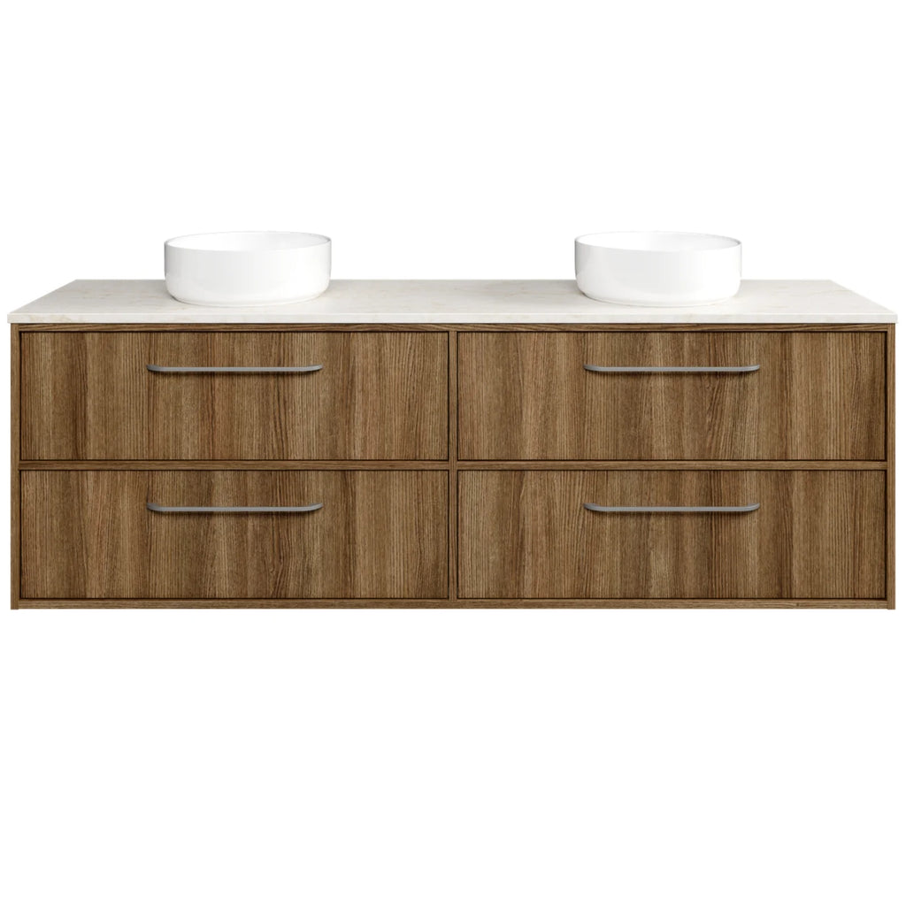 Timberline Taro Wall Hung Vanity with SilkSurface Top and Above Counter Basin