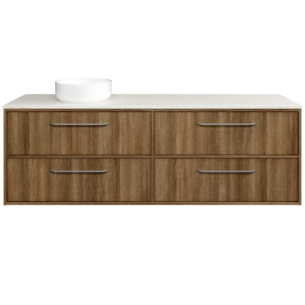 Timberline Taro Wall Hung Vanity with SilkSurface Top and Above Counter Basin