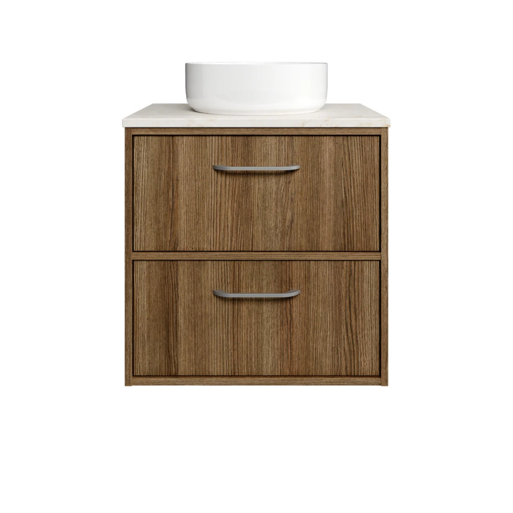 Timberline Taro Wall Hung Vanity with SilkSurface Top and Above Counter Basin