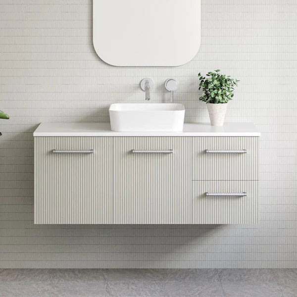 Timberline Victoria Wall Hung Vanity with Silksurface Top & Above Counter Basin
