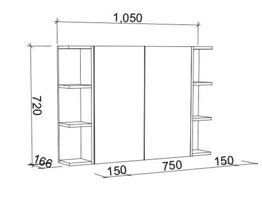Timberline Boston Shaving Cabinet - Wellsons