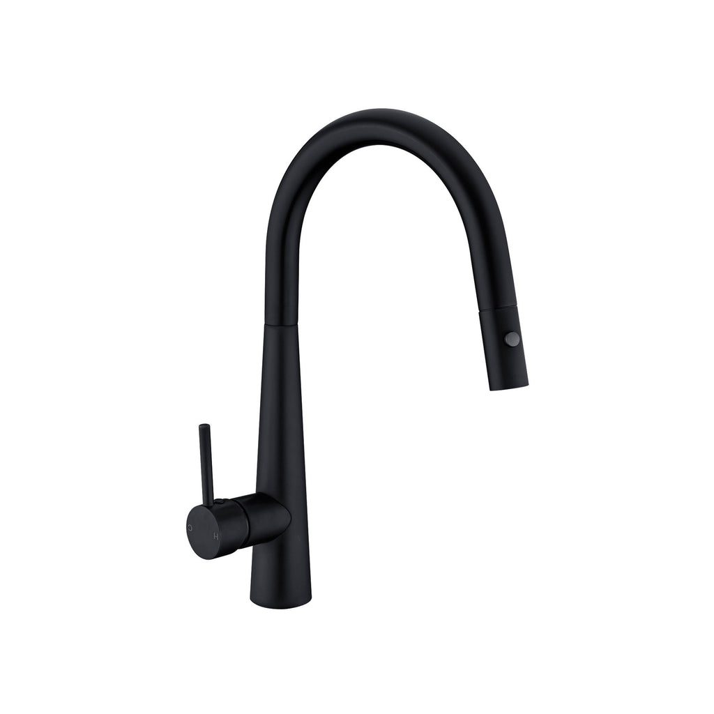 Nero Dolce Pull Out Kitchen Mixer With Veggie Spray Function - Matte Black