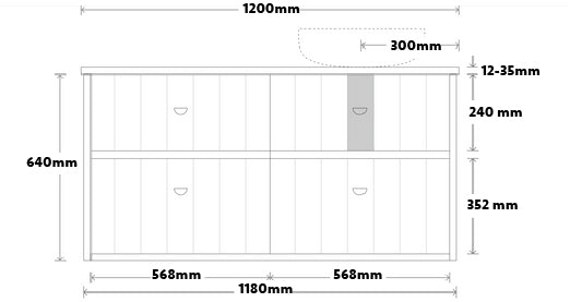 Marquis Anna Wall Hung Vanity - Wellsons