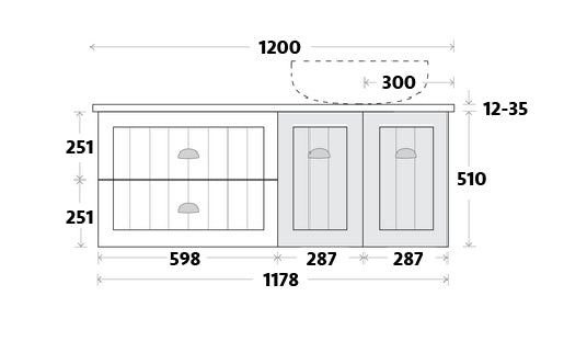 Marquis Chateau Wall Hung Vanity - Wellsons