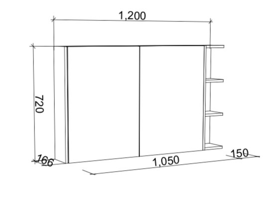 Timberline New York Shaving Cabinet - Wellsons