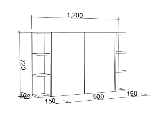 Timberline Boston Shaving Cabinet - Wellsons