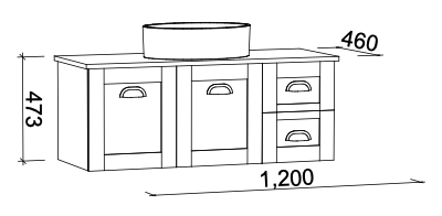 Timberline Victoria Wall Hung Vanity with Alpha Ceramic Top - Wellsons