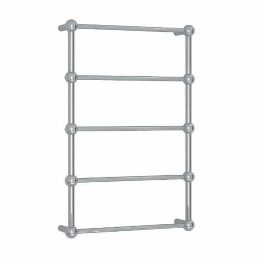 Thermogroup 5 Bar Straight Round Heritage Ladder Heated Towel Rail - Polished Stainless Steel