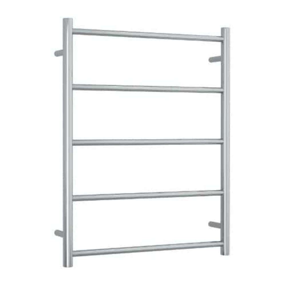 Thermogroup 5 Straight Round Non-Heated Ladder Towel Rail- Polished Stainless steel