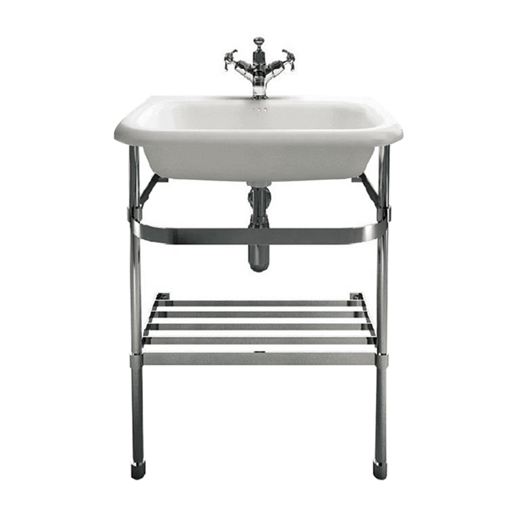 Burlington Classic Basin with Stainless Wall Stand