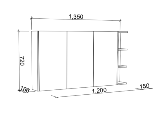 Timberline New York Shaving Cabinet - Wellsons