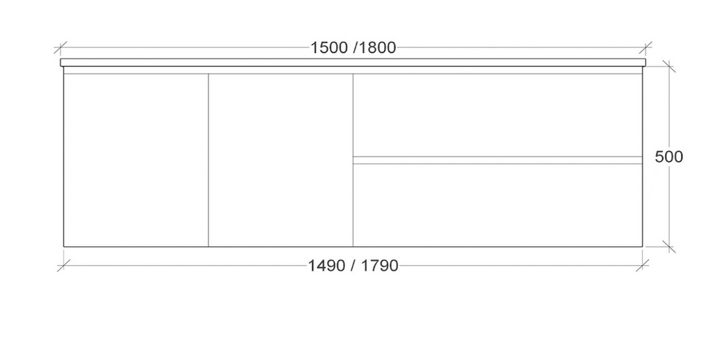 Rifco Wentworth Timber Vanity with Caesarstone Top & Basin