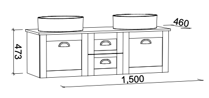 Timberline Victoria Wall Hung Vanity with Alpha Ceramic Top - Wellsons