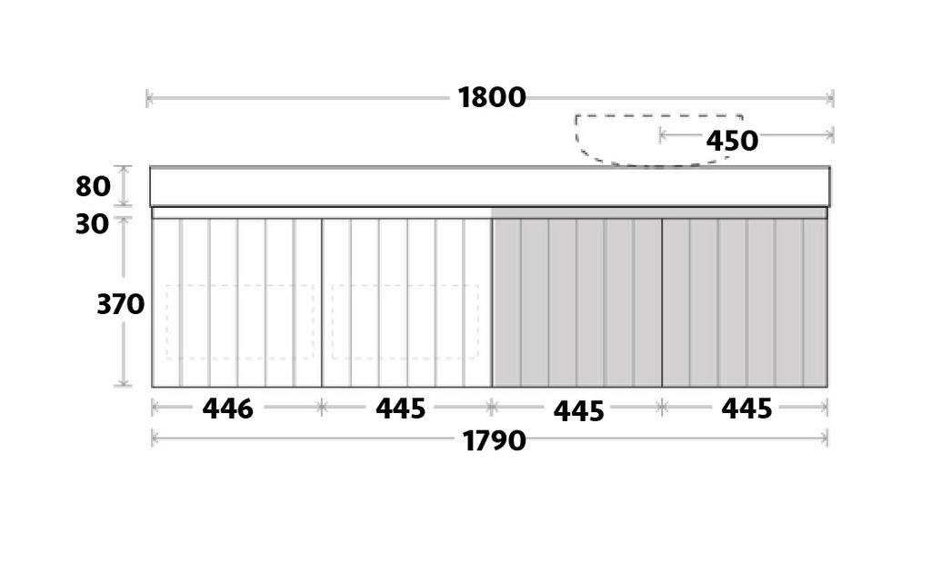 Marquis Chelsea Wall Hung Vanity - Wellsons