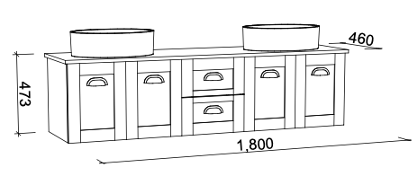 Timberline Victoria Wall Hung Vanity with Alpha Ceramic Top - Wellsons