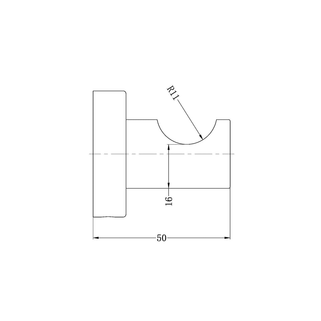 Nero Mecca Robe Hook - Matte White