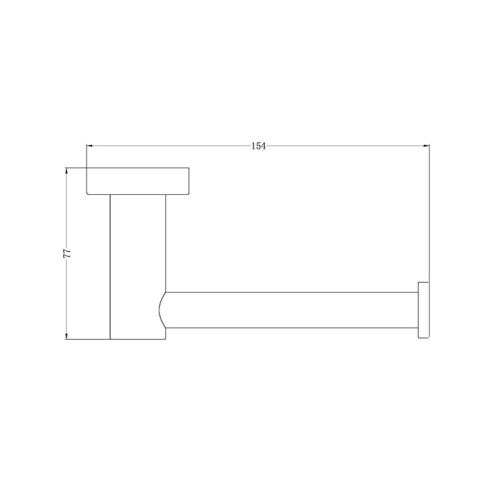 Nero Mecca Toilet Roll Holder - Gunmetal Grey - Wellsons